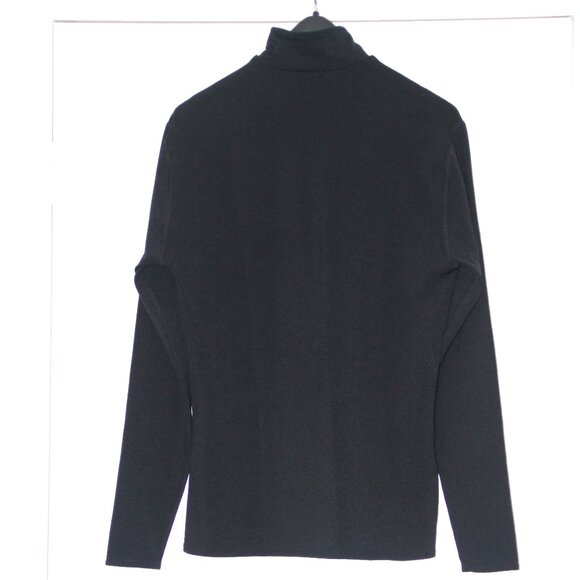 Gap Athletic GP TECH Black Quater Zip Thick Pull Over Activewear Fitness Size M - Picture 3 of 9